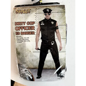 Spirit Halloween Dirty Cop ED Banger Costume- Size Medium
